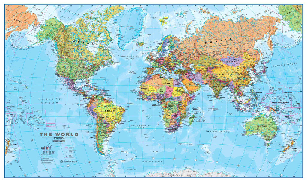 Buy World Maps International 1:20 million Supermap,Wall Map - Mapworld