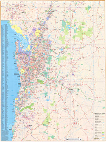 Adelaide Suburban Map UBD 562 - Map of Adelaide Suburns - Mapworld