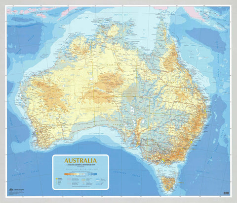 Buy huge wall map of Australia 2 meters x 1.7 meters - Mapworld