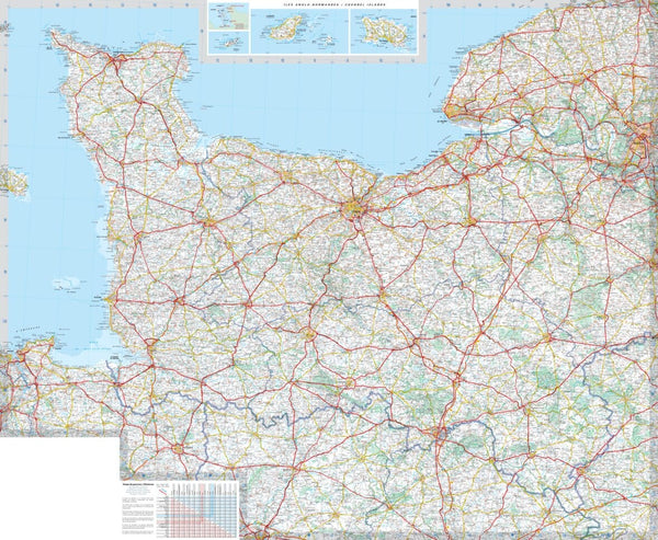 Normandy 513 France Michelin Map, Buy Map of Normandy - Mapworld
