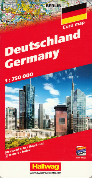 Germany Hallwag, Buy Map of Germany - Mapworld
