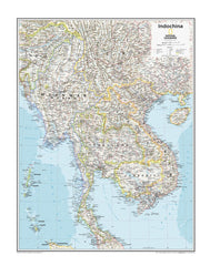 Indochina National Geographic 711 x 559mm Wall Map