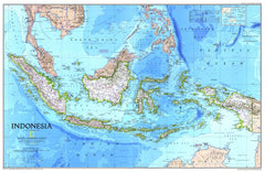 Indonesia NGS 789 x 513mm Wall Map