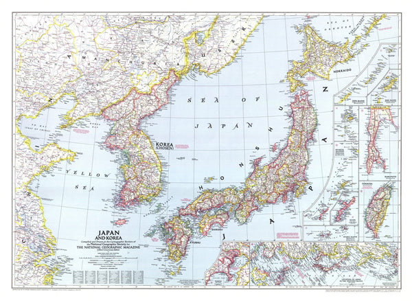 Japan and Korea - Published 1945 by National Geographic