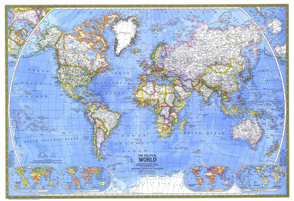 World Wall Map 1975 by National Geographic | Shop Mapworld