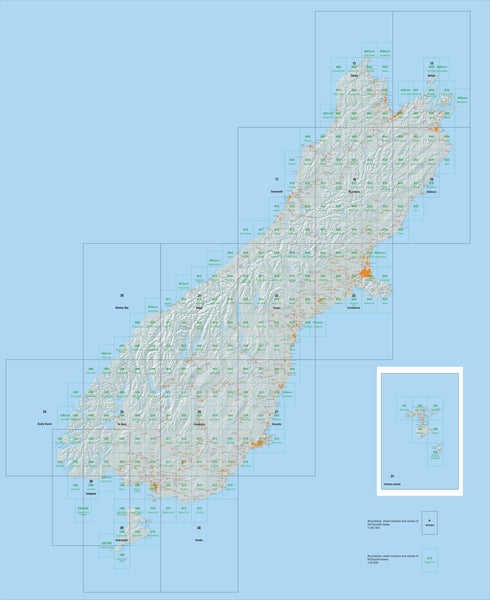 Buy 28 - Tuatapere Topo250 map