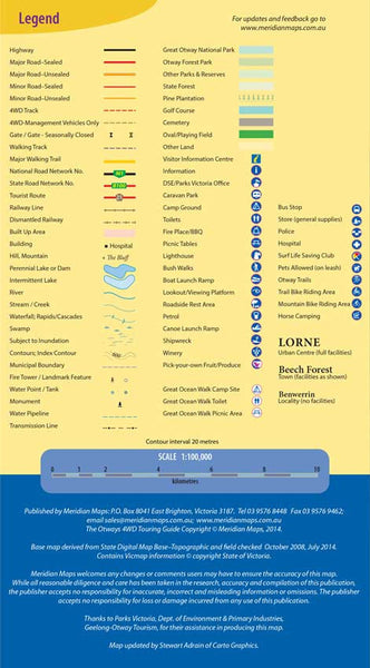 The Otways 4WD Map, buy 4WD map of the Otways - Mapworld