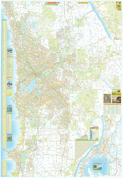 Buy Perth & Western Australia Large Laminated Wall Map - Mapworld