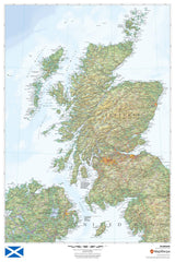 Scotland Wall Map 610 x 914mm