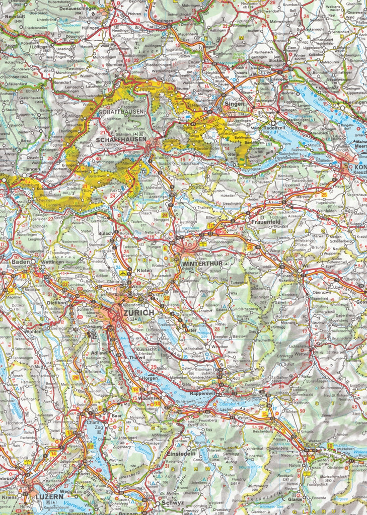 Switzerland Michelin Map, Buy Maps of Switzerland - Mapworld