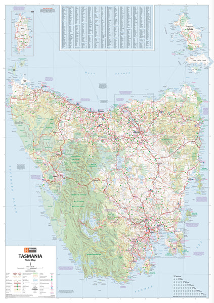 Tasmania Hema State Map, Buy Map of Tasmania - Mapworld