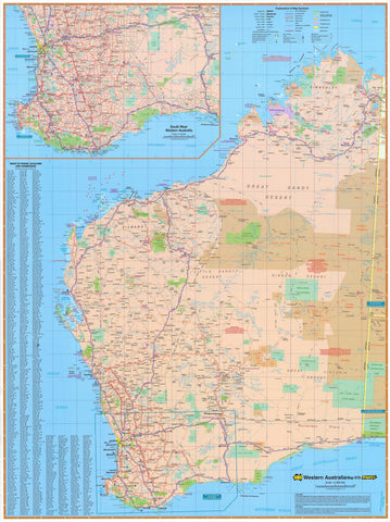 Mapworld - Western Australia Wall Maps