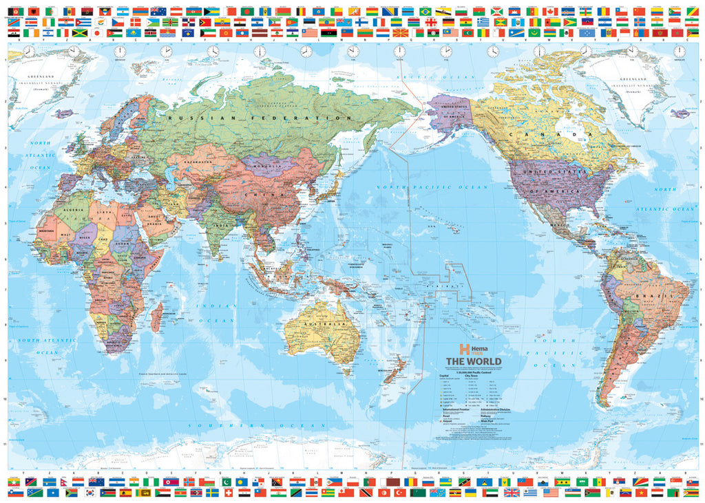 World & Flags Hema Map, Buy Map of World - Mapworld